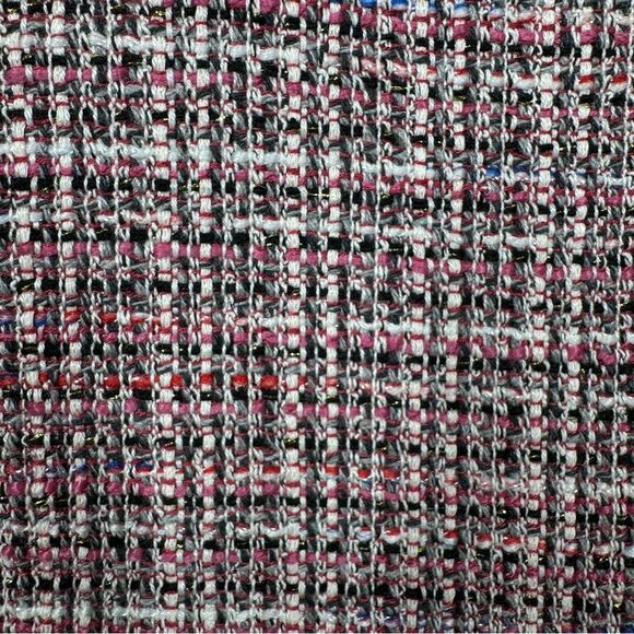 Avec Les Filles Pink Metallic Tweed Blazer Single Breasted Women’s Size Medium - Picture 6 of 9